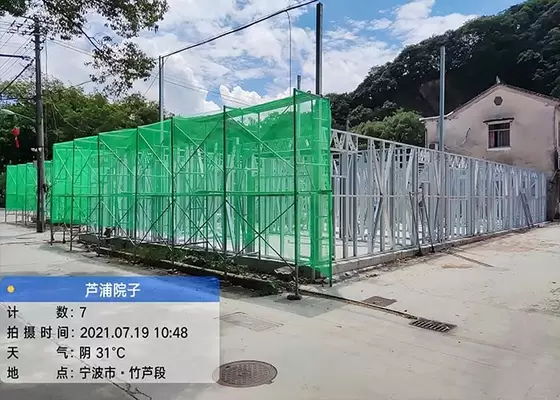 Steel Structural Prefab Retirement Center Typhoon Resistance Light Gauge Steel Bungalow