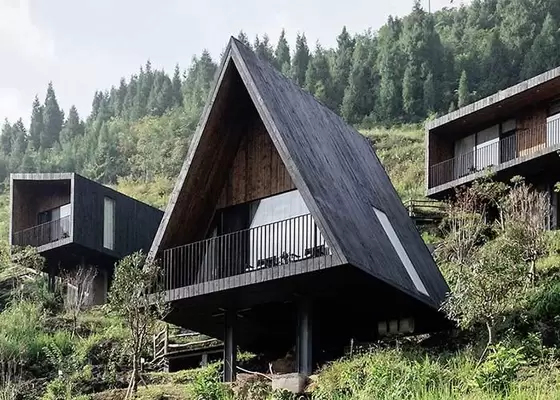 Modern Design Prefab Light Steel Garden Studio For Work And Holiday Cabin Prefabricated Hotel