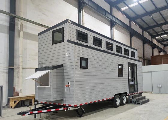 Stylish Prefabricated Tiny Houses On Wheels: Modern Small House Designs With Trailer For Airbnb