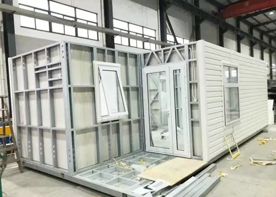 Prefab Mobile Cabin House / Steel Frame Prefab Modular Homes For Guard House