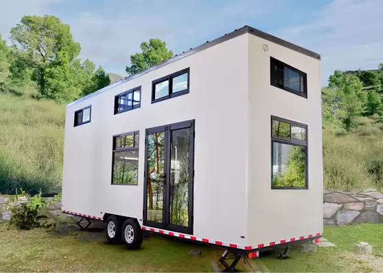 Modern Mobile House Prefab Light Gauge Steel Tiny House On Wheels With Trailer Custom House With New Design