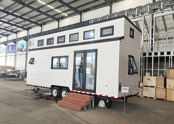 Tiny House On Wheels Ready To Live In Prefab Mobile Home With Solar Panels