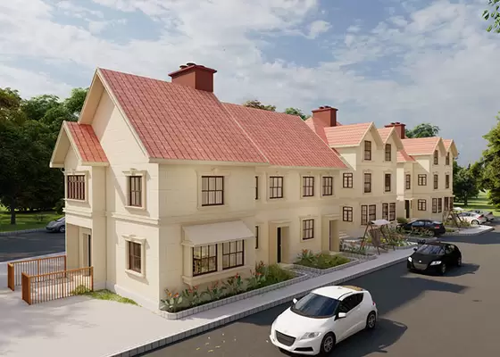 3 Storey Prefabricated Apartment Buildings With Light Steel Frame House Lgs Construction