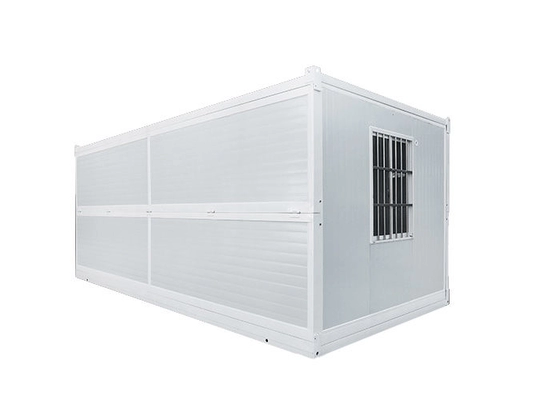 20FT 40FT Prefab Foldable Flat Pack Modular Folding Container House Galvanized RHS 40*40 Chassis Purlin for Emergency Shed