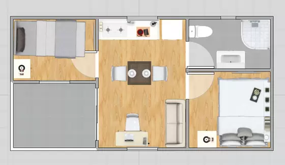 Europe Style Prefab Light Steel Frame Mobile Homes In EU Standard