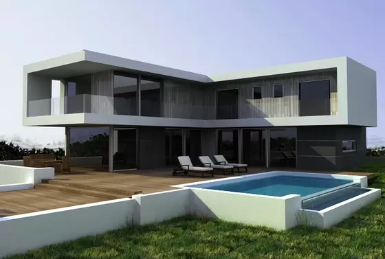 Cold Formed Steel Structural Light Steel Frame Prefabricated Villa Modern Design Houses