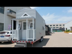 Modern Glamping Trailer Houses Tiny House Mobile Home Ready To Ship With Wheels