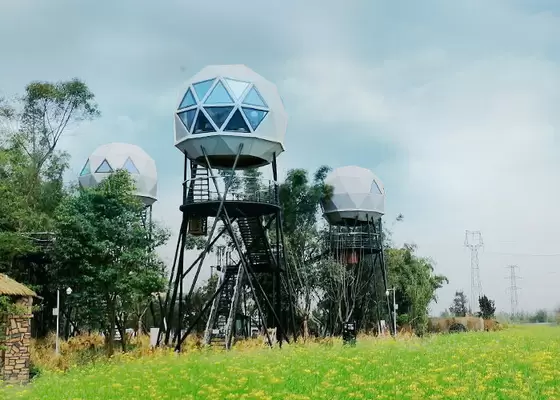 Light Gauge Steel Structure Dome Home Prefab Garden Studio Tree House