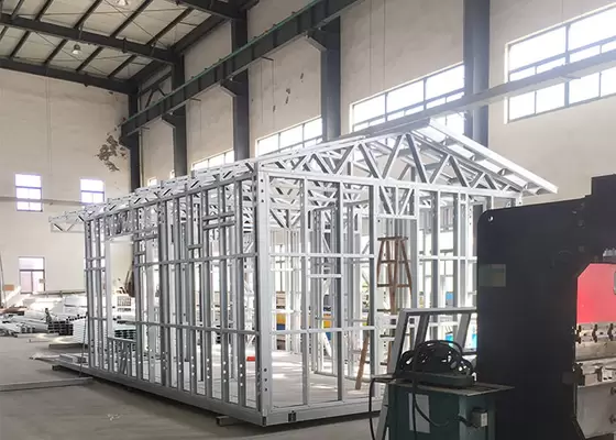 Prefabricated Light Steel Frame Houses / Hurricane Resistant Prefab House