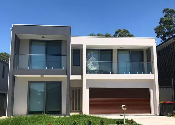Steel Framing Prefabricated House / Easy To Assemble Home With Aluminium Sliding Doors