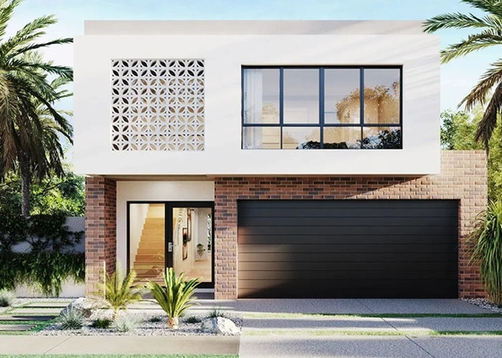 AS / US / Prefab Villa House Luxury 2 Story Customizable Steel Home Steel Kits