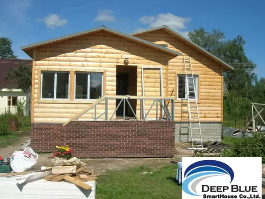 Prefabricated House Kits House , Light Steel Structure Wooden House , Different Color Ceiling