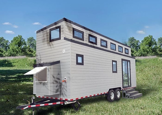 Stylish Prefabricated Tiny Houses On Wheels: Modern Small House Designs With Trailer For Airbnb