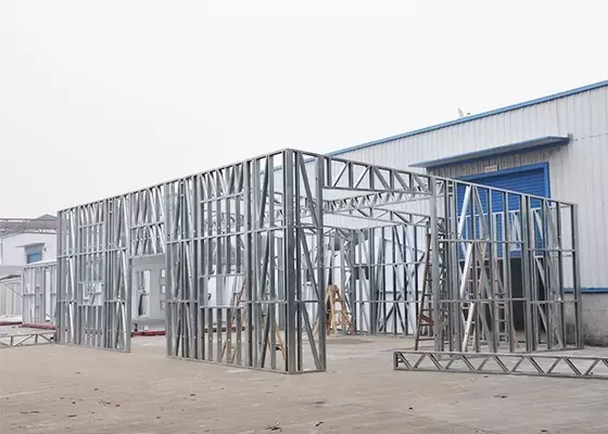 Metal Car Sheds steel sheet cladding Light Steel Frame Mobile Car Garage