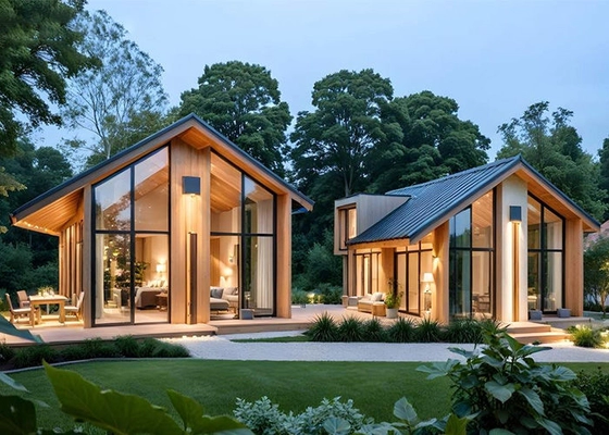 Light Steel Luxury Holiday House Villa Prefab Resort Villa Steel Structure