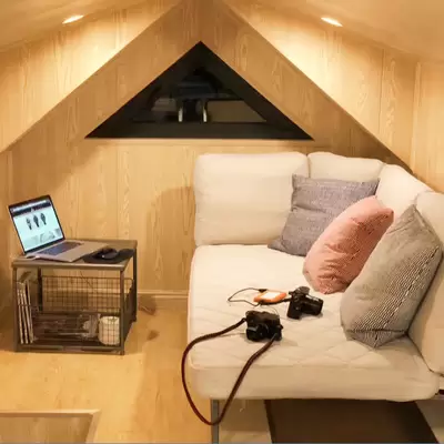 AU/US/NZ Standard Prefabricated Light Steel Tiny House On Wheels With Trailer Wholesale