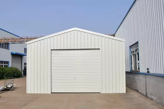 Light Steel Frame Structure Fireproof Metal Car Sheds / Waterproof Car Storage Sheds in Australia Standard