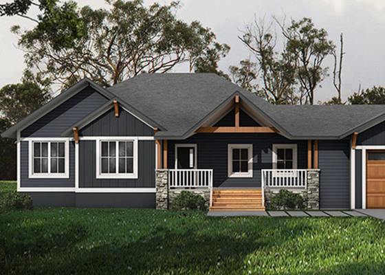 Cheap Quickliy Prefab Luxury Villas Single Family Home With Steel Frame