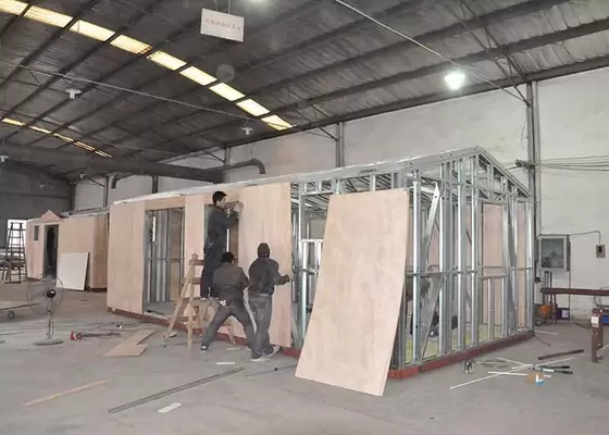 Australia Style Prefabricated House Kits , Modern Prefab House With WPC cladding