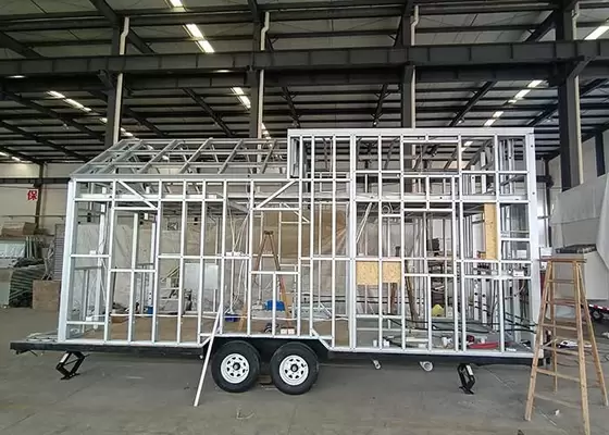 Osb Board Roof System Luxury Prefab The Tiny House Used Light Steel Frame