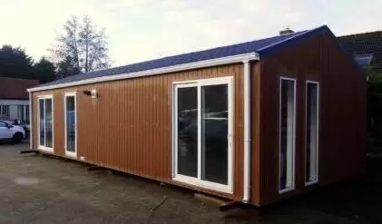 Modern Granny Flat Roof Prefabricated House, Pre-Built Homes Fireproof Mobile Home
