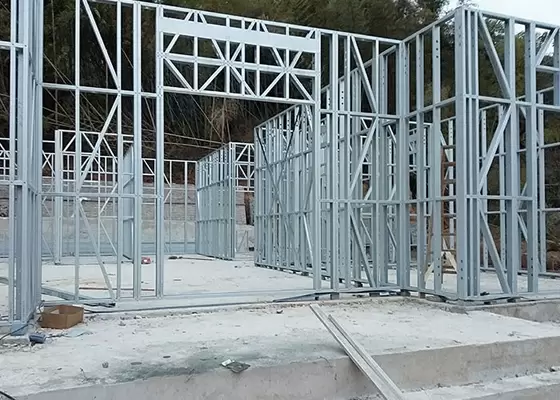 2 Storey Prefabricated Villa House With Light Steel Framing House Kits