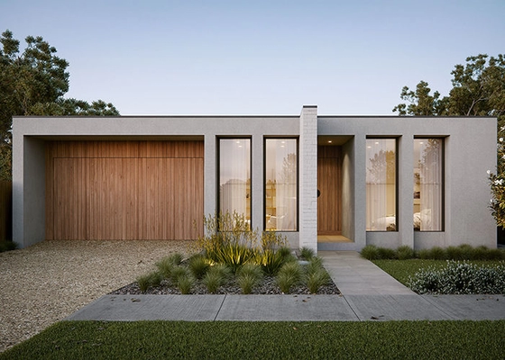 Modern Prefabricated Green Homes Galvanized Light Structure Aluminum Alloy Door