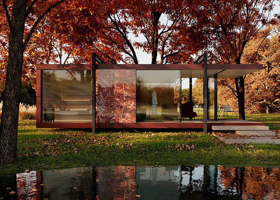 Prefab Light Steel Frame Overwater Bungalow Light Steel Frame House Dome Cabin House