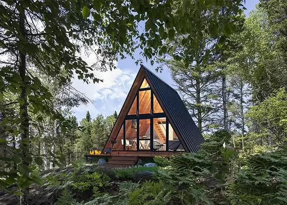 Australia Standard Light Steel Prefabricated Triangle Building With WPC Board Wall