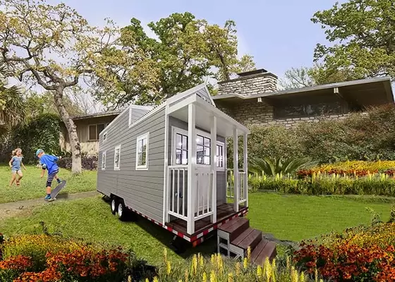 Osb Board Roof System Luxury Prefab The Tiny House Used Light Steel Frame