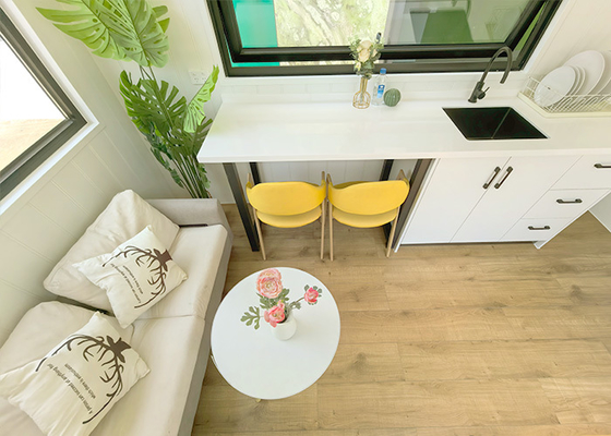 Modular Mobile Home Tiny House On Wheels With Prefabricated Steel Structure 2350*8000mm