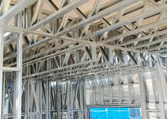 Light Gauge Steel Frame Prefabricated Single Family Houses Fast Assembly Time Saving Homes