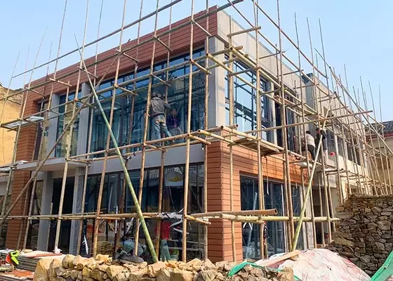 Heat Prefab Villa Modular Home Kit With Ligth Steel Frame ICC EN-1090