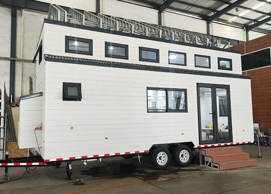Modern Tiny House On Wheels Prefab Home With 2 Bedrooms And Solar Panels
